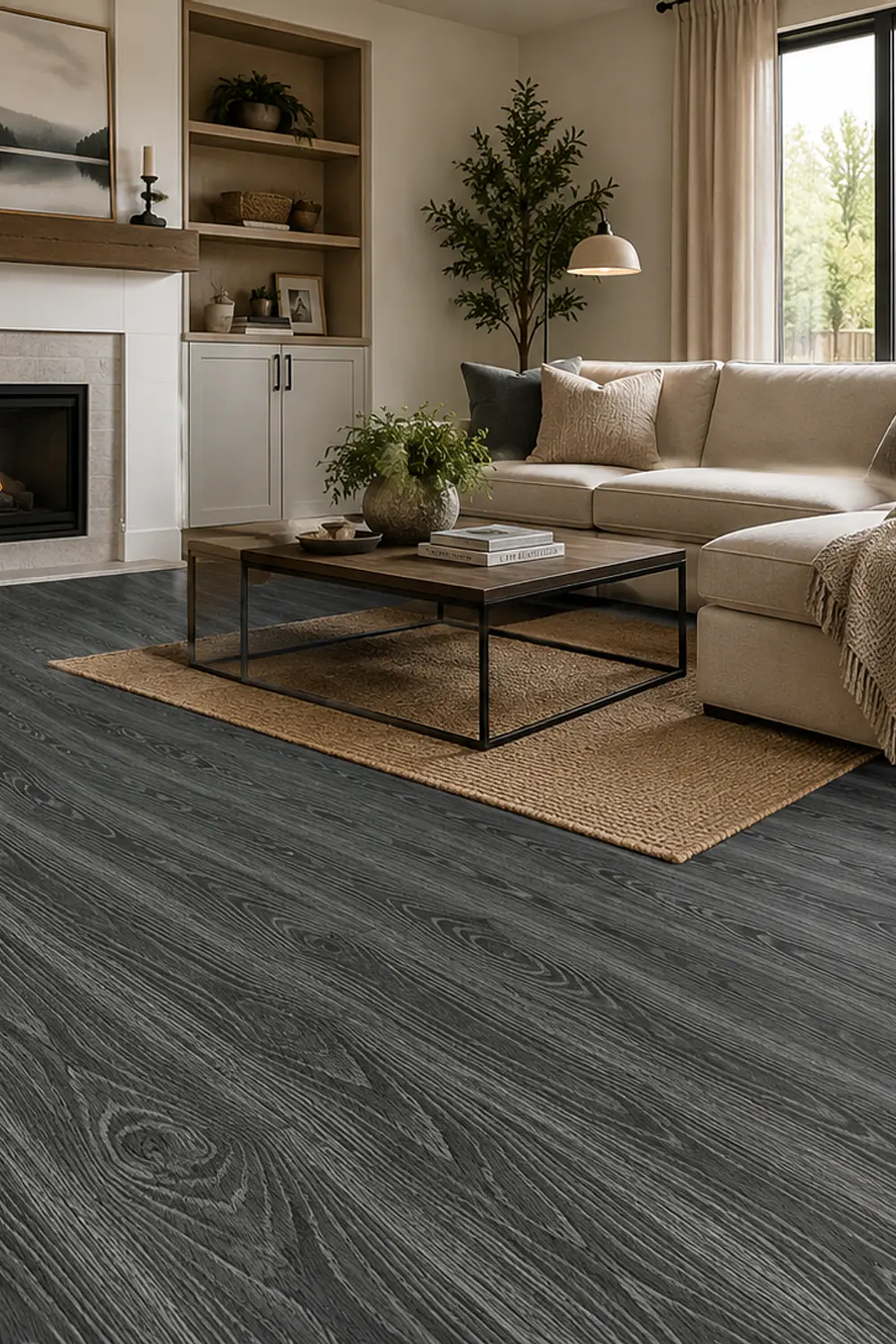 Piso Vinilico gris FE6439