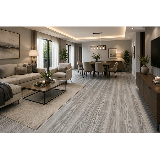 Piso Vinílico Premium Gris FE6442 1