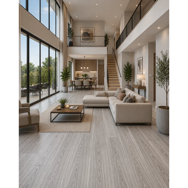 Piso Vinílico Premium Gris FD811 1