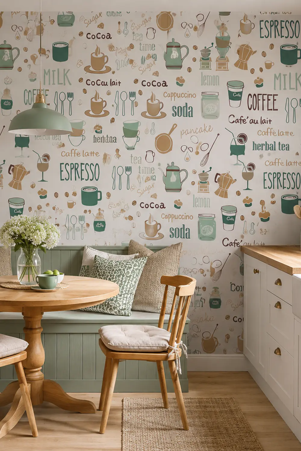Papel Mural Pvc Estampado Coffee Pack 5 Rollos