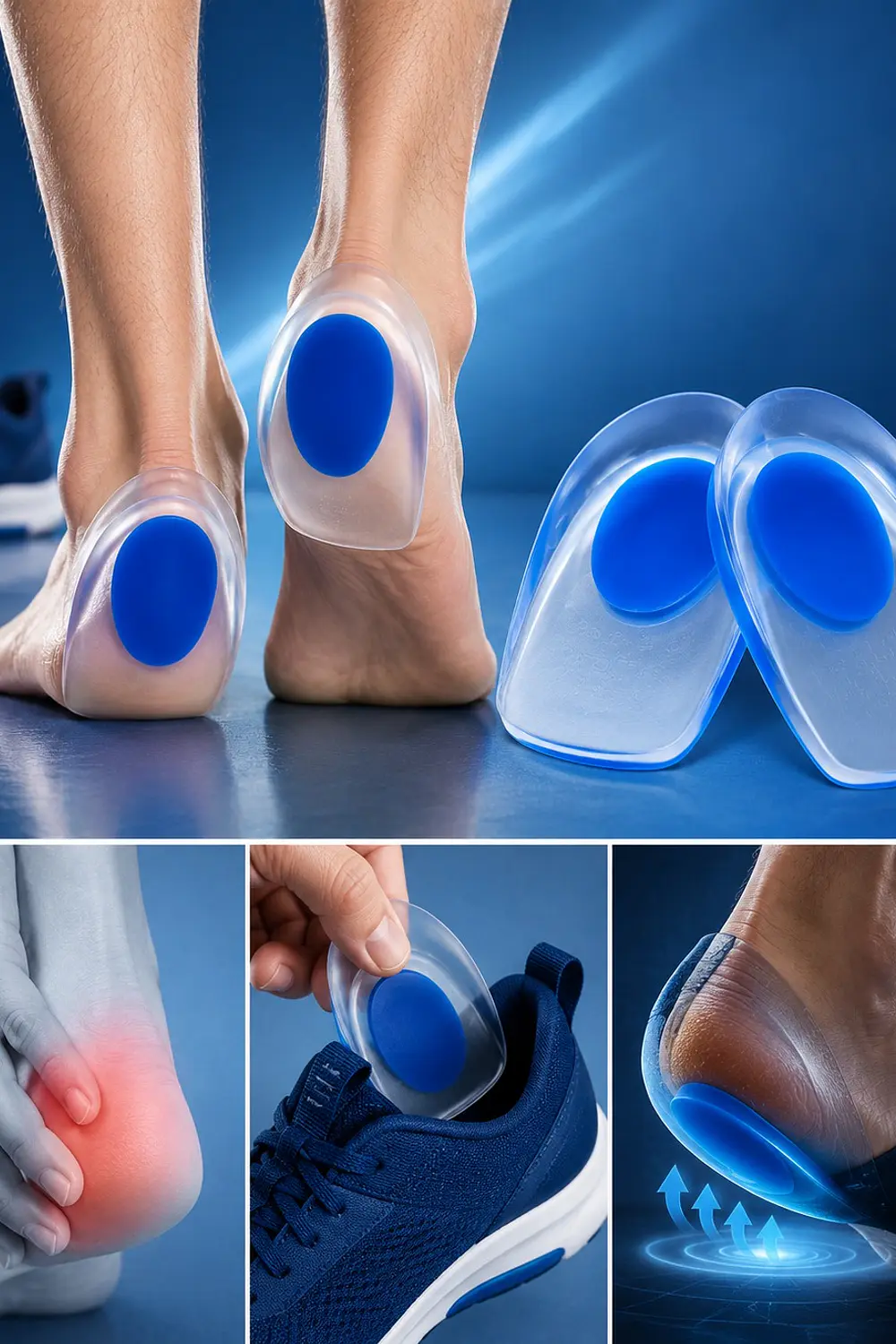 Talonera Espolón Calcaneo Gel -Plantilla Ortopédica -Pack 6 unidades 