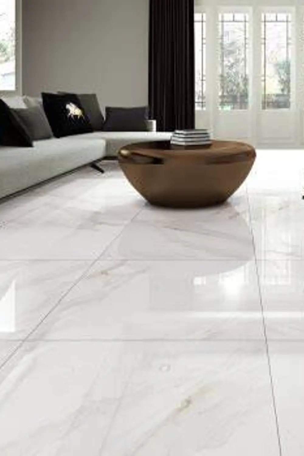 Piso Vinílico autoadhesivo con diseño de mármol 5 mtrs2 tipo baldosa 60x60