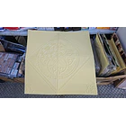 Revestimiento Pared Lamina 3d Pegatina Rombo Dorado 2