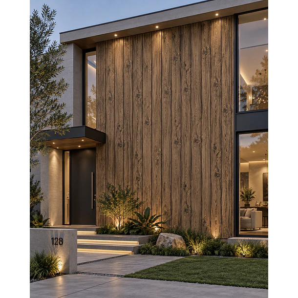METAL SIDING COLOR MADERA  – REVESTIMIENTO EXTERIOR CON AISLACIÓN- CAJA 10 UNIDADES  1