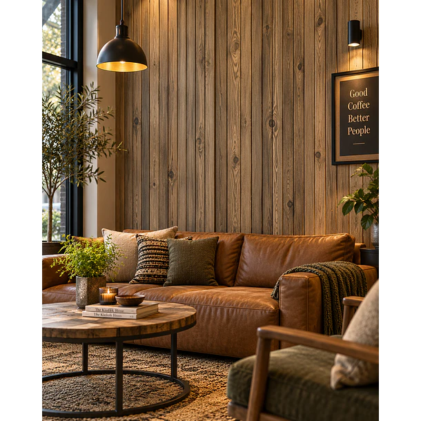 Wall Panel (panel de pared) Revestimiento Muros y Cielos CAFÉ CLARO FE26071 1