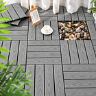 Caja de Baldosa deck  de 30x30 cm Color Gris  1