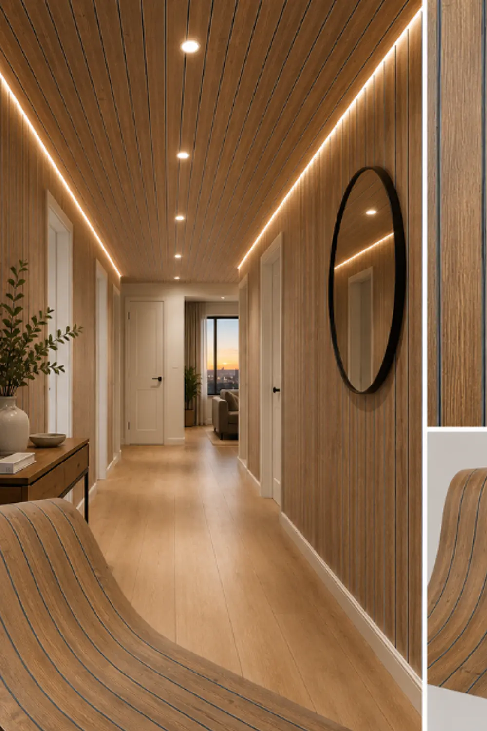Rollo Wall Panel Autoadhesivo 3D Marrón  3m x 60 cm