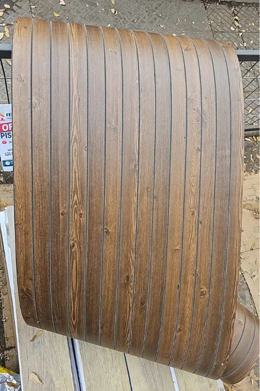 Rollo Wall Panel Autoadhesivo 3D Marrón  3m x 60 cm