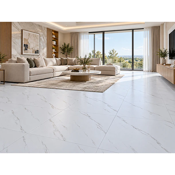 Piso Vinílico autoadhesivo con diseño de mármol 5 mtrs2 tipo baldosa 45x45 1
