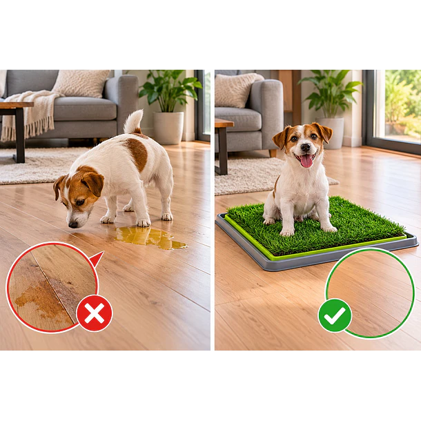 Baño Para Perros Gatos Ecológico Pet Potty Grande 43 x68Cm 5