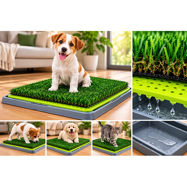 Baño Para Perros Gatos Ecológico Pet Potty Grande 43 x68Cm 1