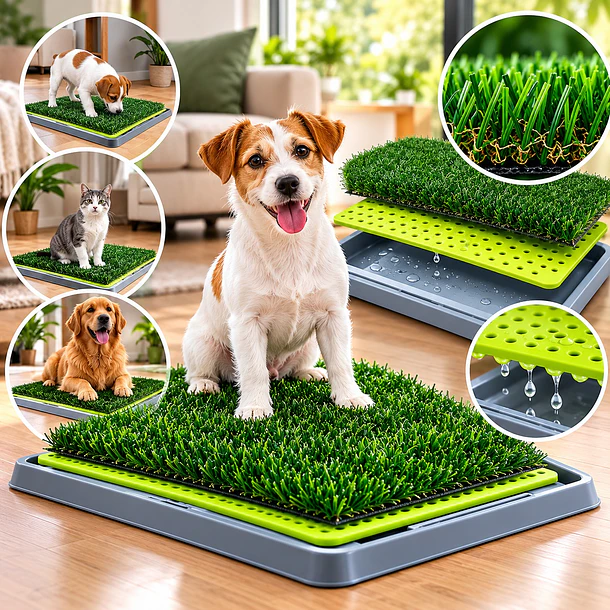Baño Para Perros Gatos Ecológico Pet Potty Grande 43 x68Cm 6