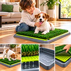 Baño Para Perros Gatos Ecológico Pet Potty Grande 43 x68Cm 7