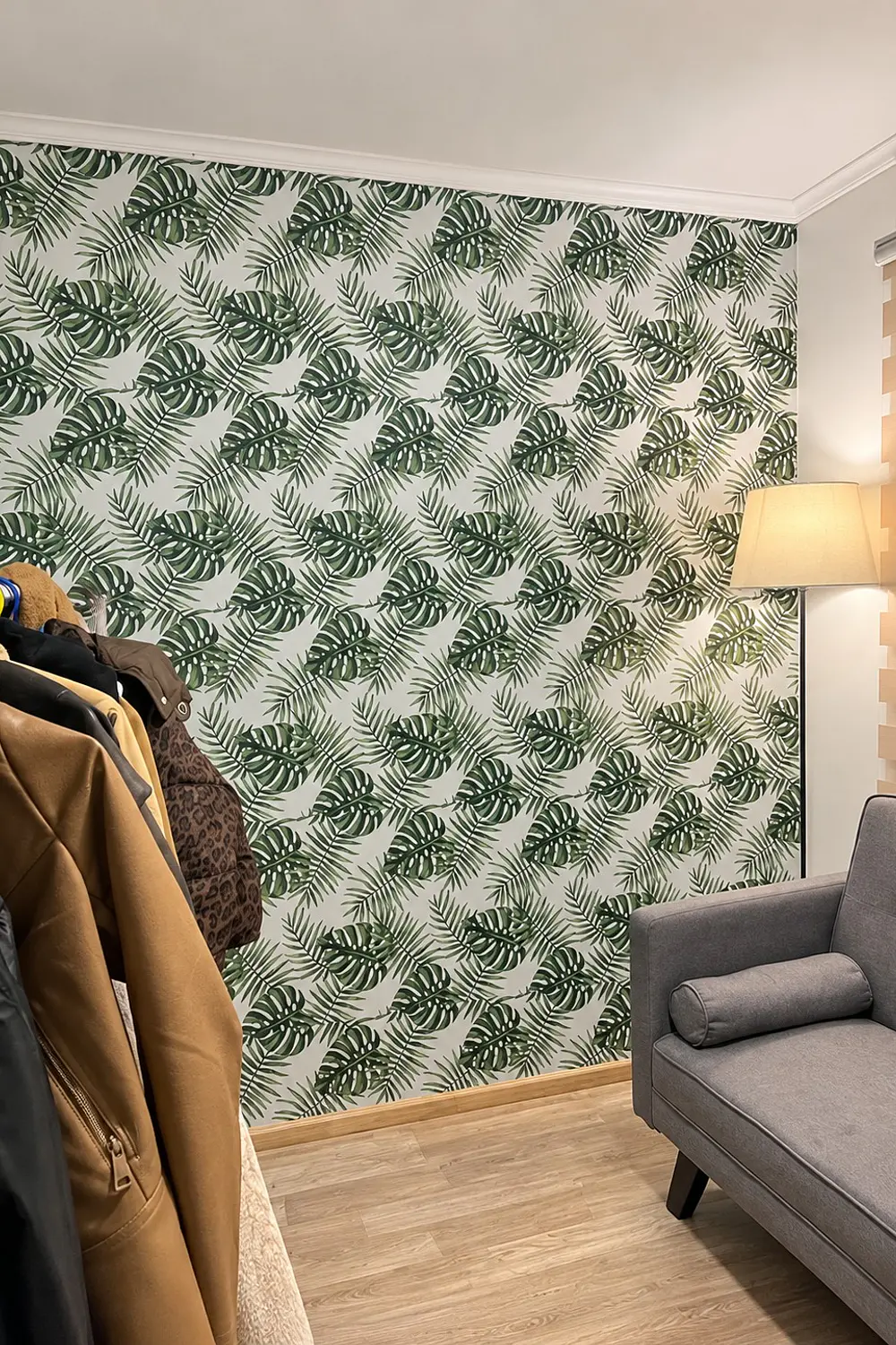 Papel Mural Rollo Autoadhesivo  Hojas Palmera 10m x 60 cm 