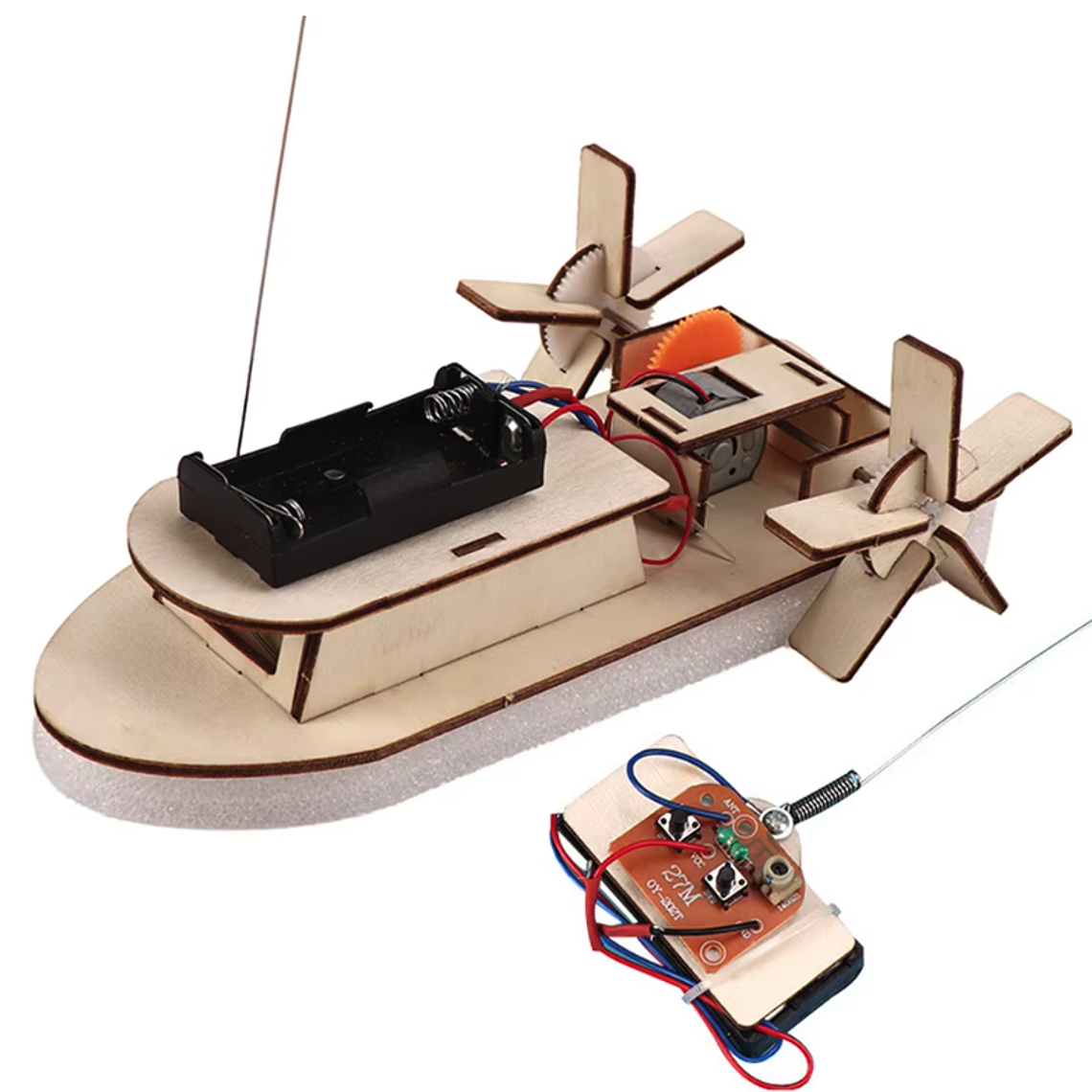 Barco Eléctrico Armable STEM para Niños – Kit de Construcción 1