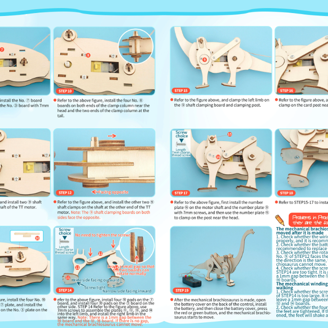 Dinosaurio armable Eléctrico STEM - Kit de construcción 4