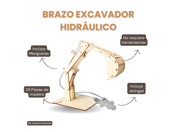 Excavadora Hidráulica Armable STEM -  Kit de Construcción 1