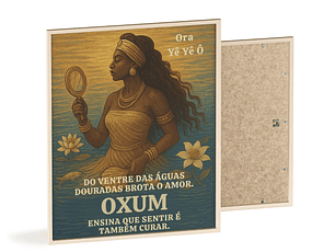 Tela com Moldura 30x40 cm – Tema de Orixá (10 escolhas)