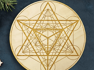 Placa de Madeira com Diâmetro 30cm 