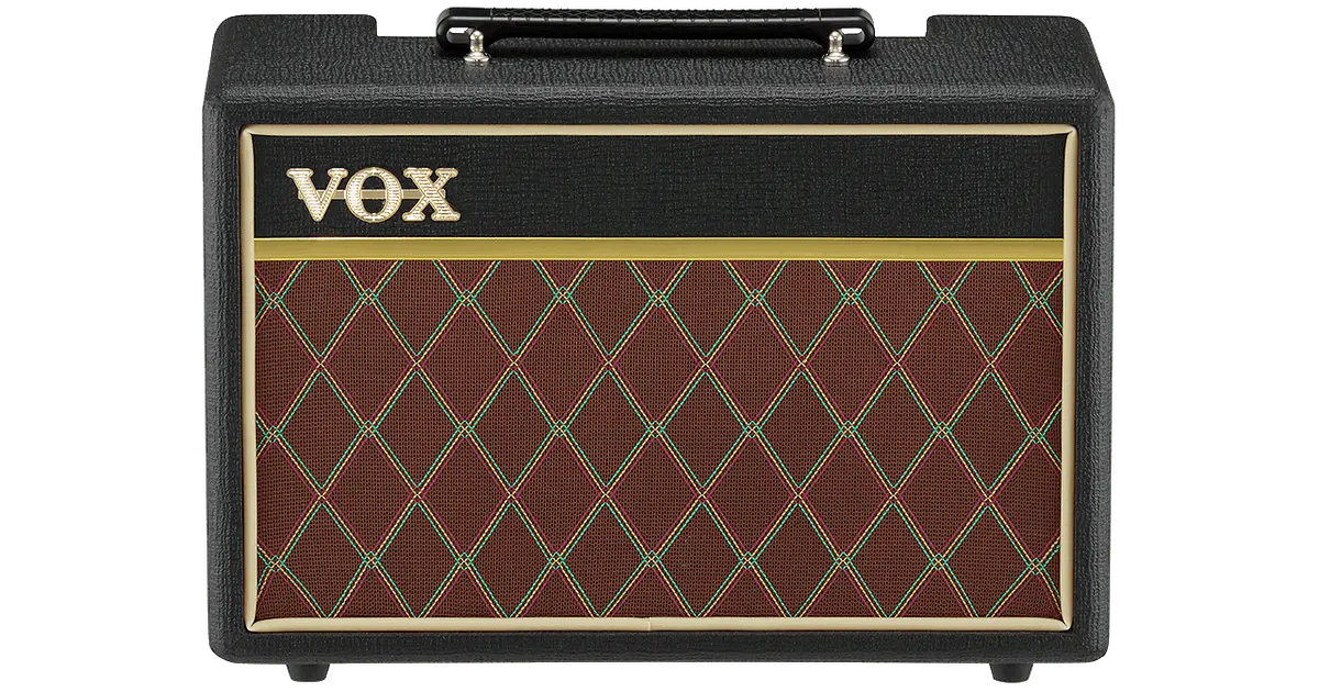 Amplificador Vox Pathfinder 10 disponível na Feira Música