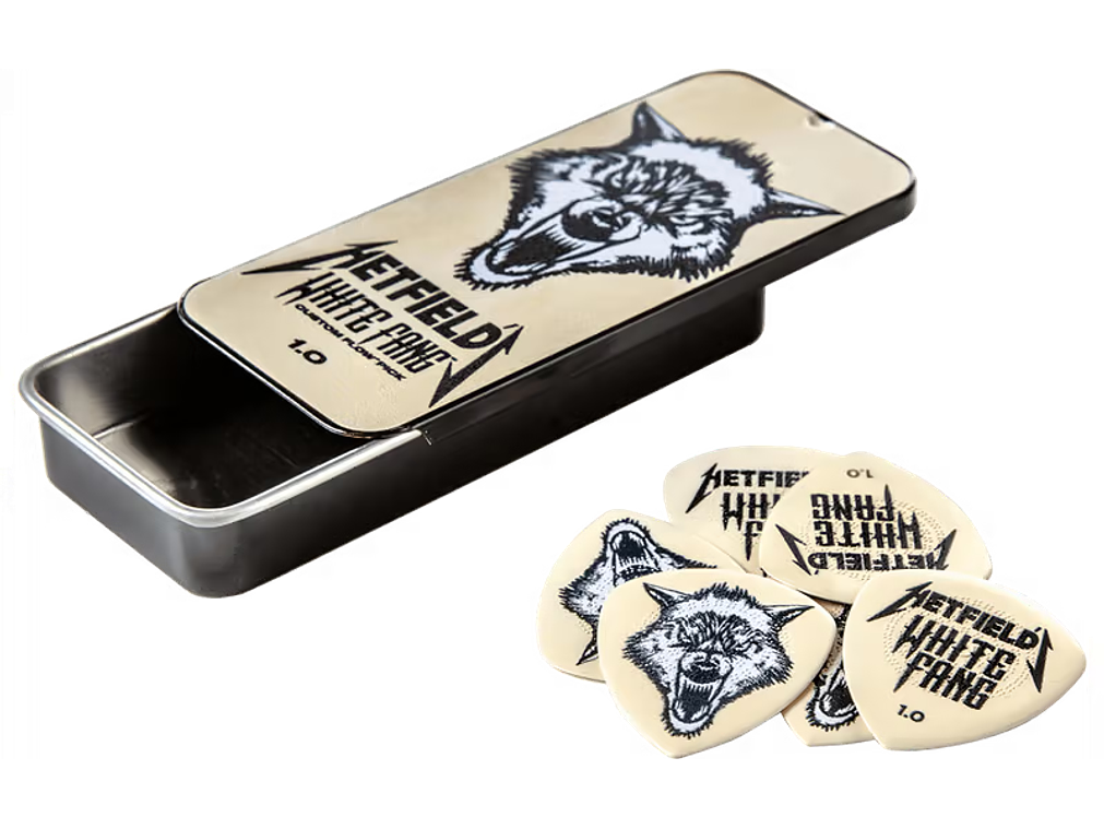 Dunlop James Hetfield White Fang 1.00 mm – Pack 6 Palhetas  1