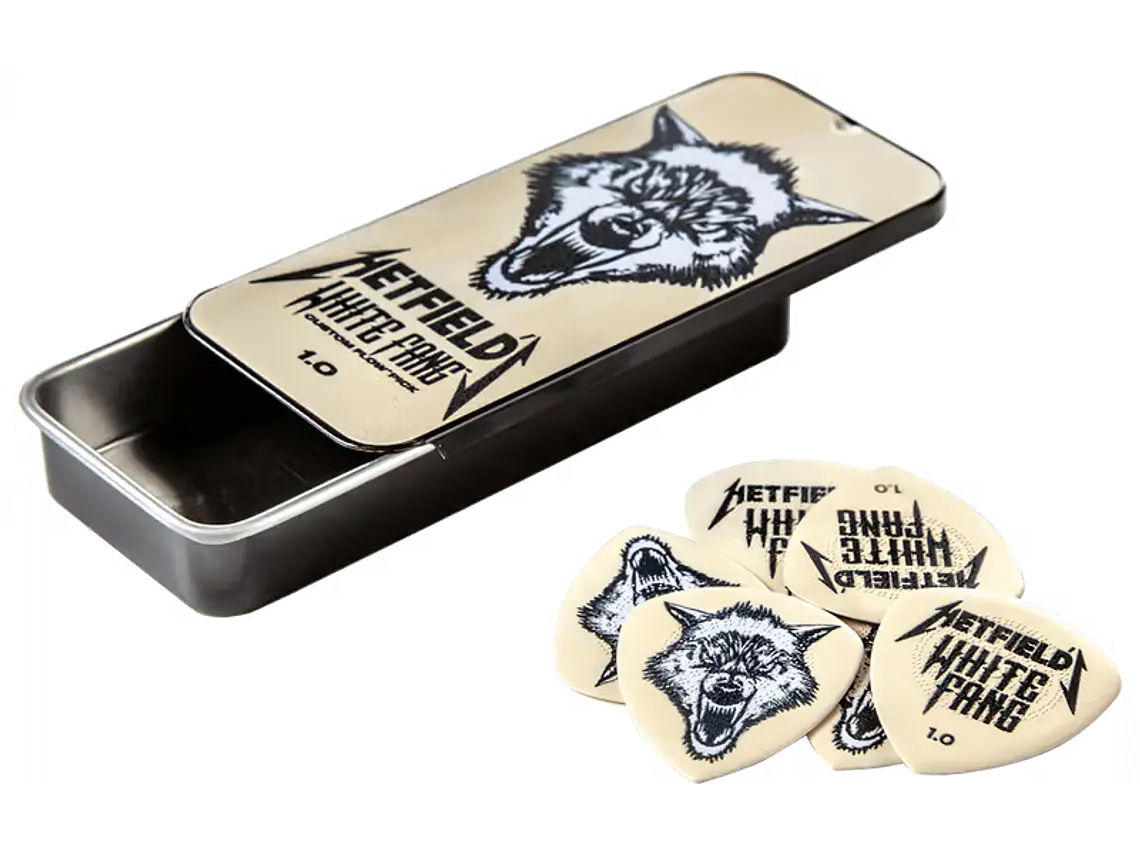 Dunlop James Hetfield White Fang 1.00 mm – Pack 6 Palhetas  1