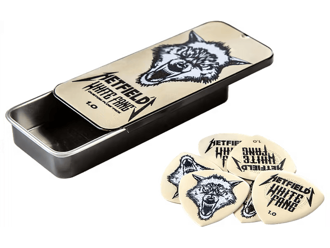 Dunlop James Hetfield White Fang 1.00 mm – Pack 6 Palhetas  1