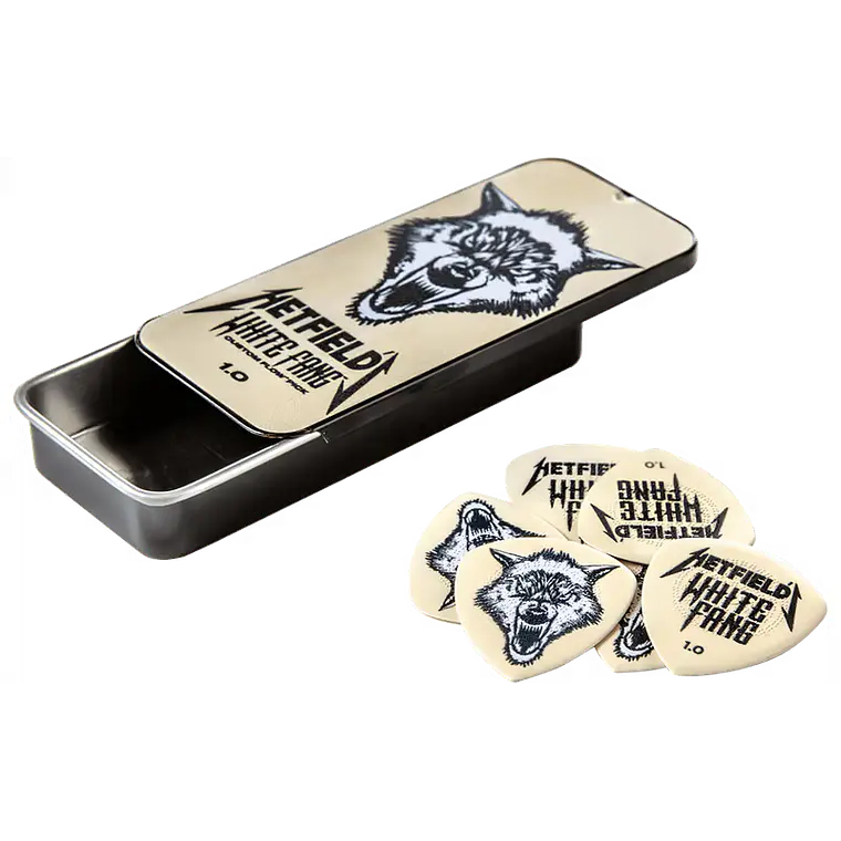 Dunlop James Hetfield White Fang 1.00 mm – Pack 6 Palhetas  1