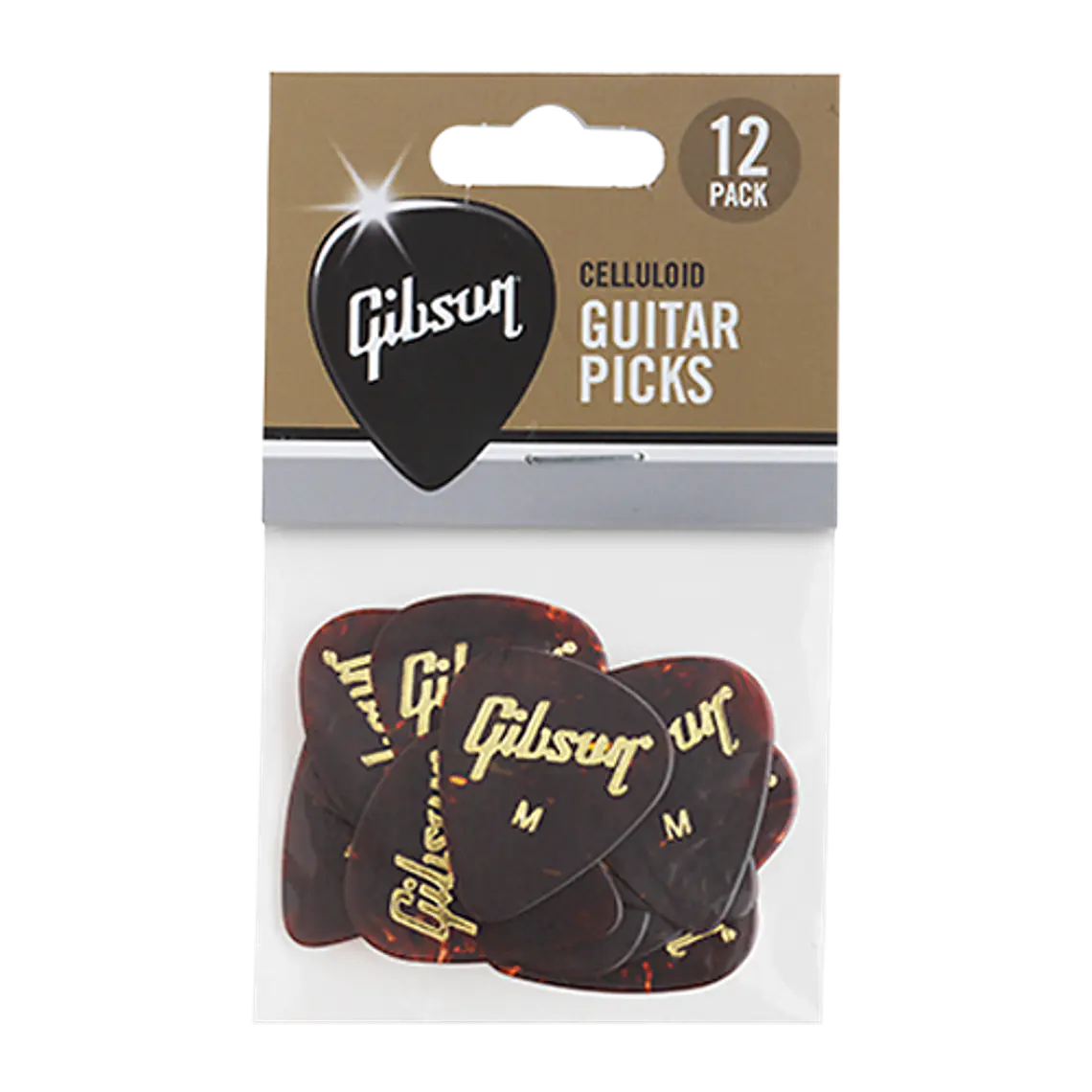 Palhetas Gibson - Tortoise Perlado - Medium - 12 unidades 1