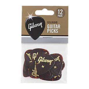 Palhetas Gibson - Tortoise Perlado - Medium - 12 unidades