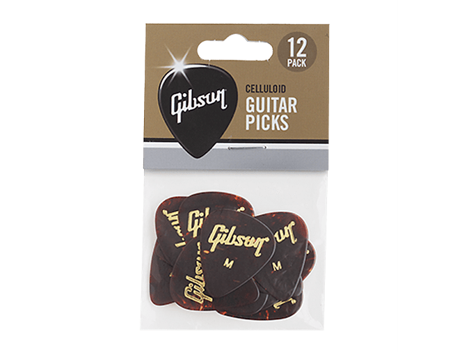 Palhetas Gibson - Tortoise Perlado - Medium - 12 unidades 2