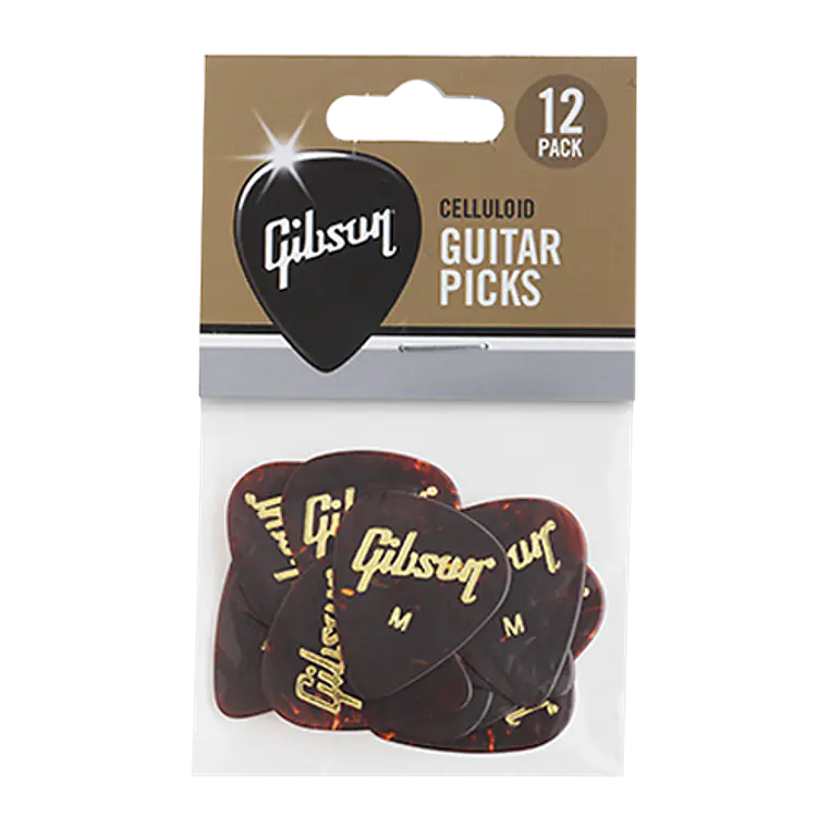 Palhetas Gibson - Tortoise Perlado - Medium - 12 unidades 1