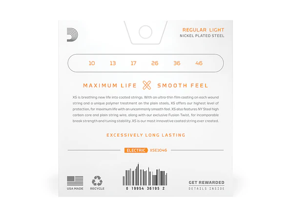 D'Addario XSE1046 XS Regular Light 10/46 2