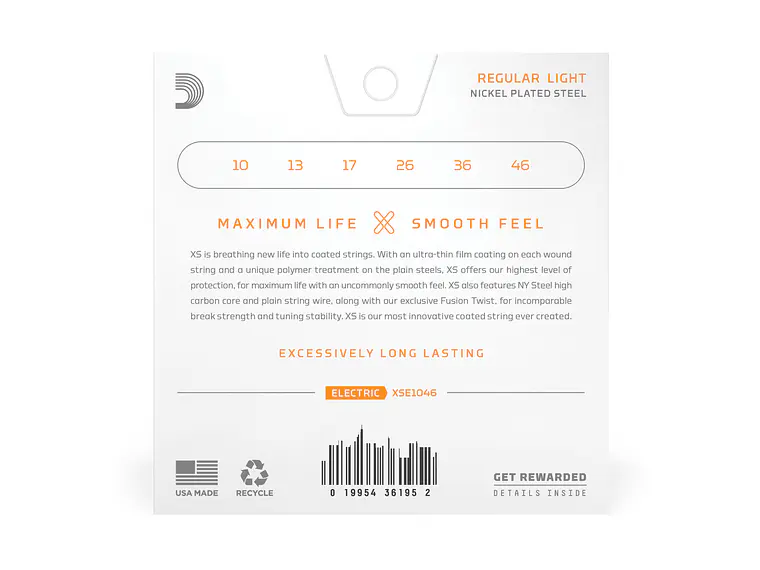 D'Addario XSE1046 XS Regular Light 2