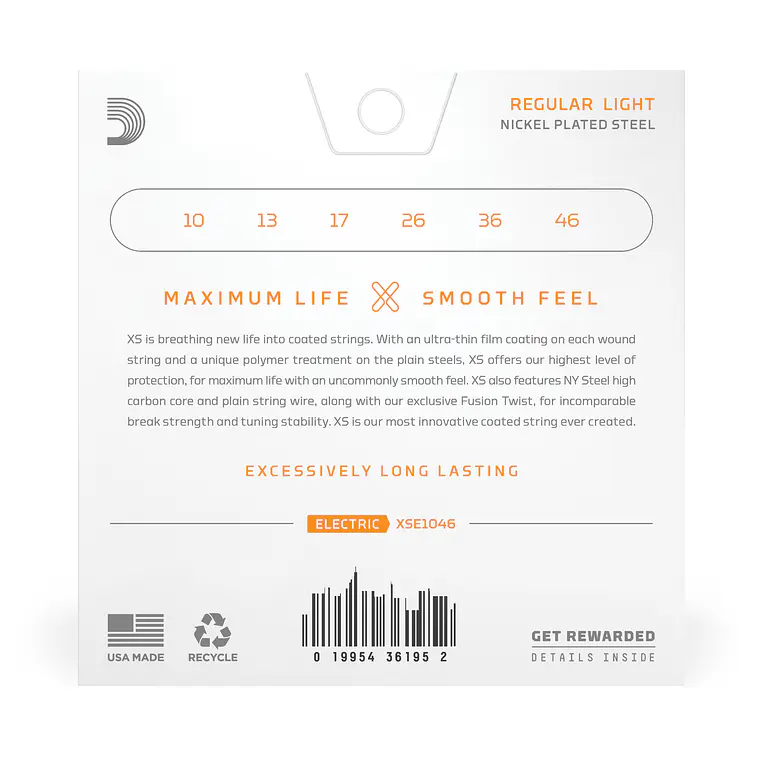 D'Addario XSE1046 XS Regular Light 2