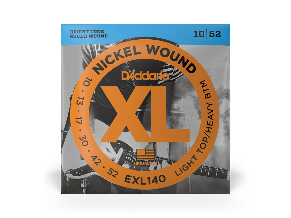 D'Addario EXL140 XL LITE/HVY BOT 10/52 1