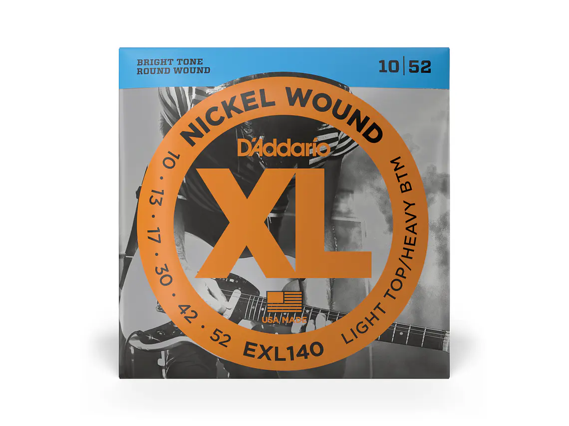 D'Addario EXL140 XL Light/Heavy Bottom 10/52 1