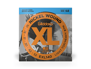 D'Addario EXL140 XL LITE/HVY BOT 10/52