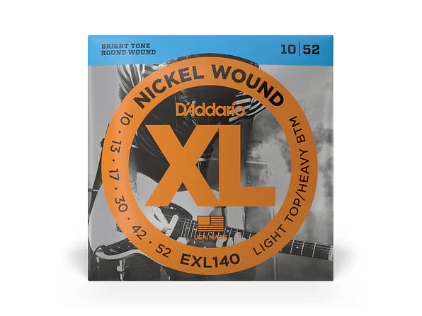 D'Addario EXL140 XL Light Top/Heavy Bottom 10-52 1
