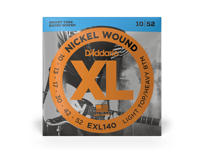 D'Addario EXL140 XL LITE/HVY BOT 10/52 1
