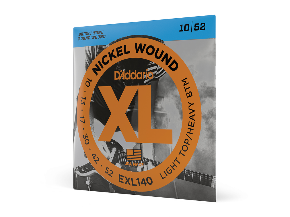 D'Addario EXL140 XL LITE/HVY BOT 10/52 3