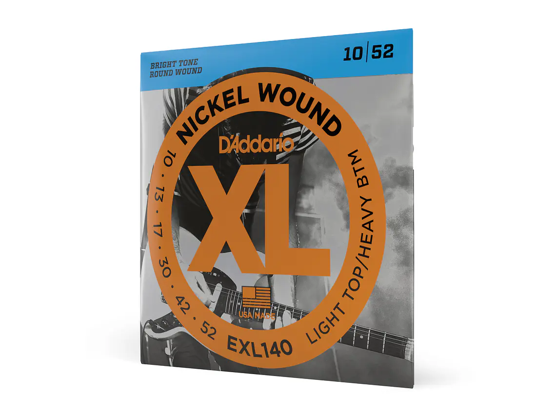 D'Addario EXL140 XL Light/Heavy Bottom 10/52 3