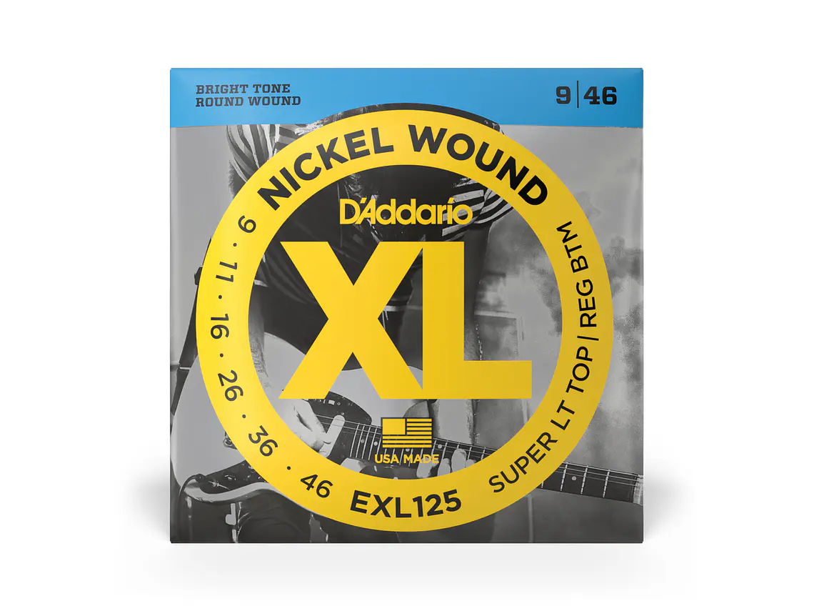 D'Addario EXL125 09/46 Super Light Top/Regular Bottom  1