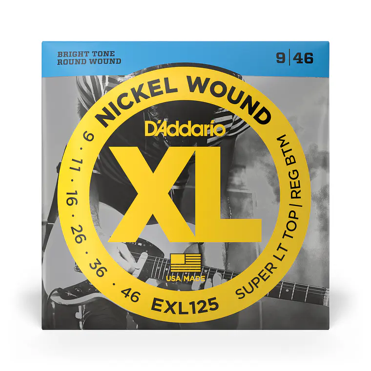 D'Addario EXL125 09/46 Super Light Top/Regular Bottom  1