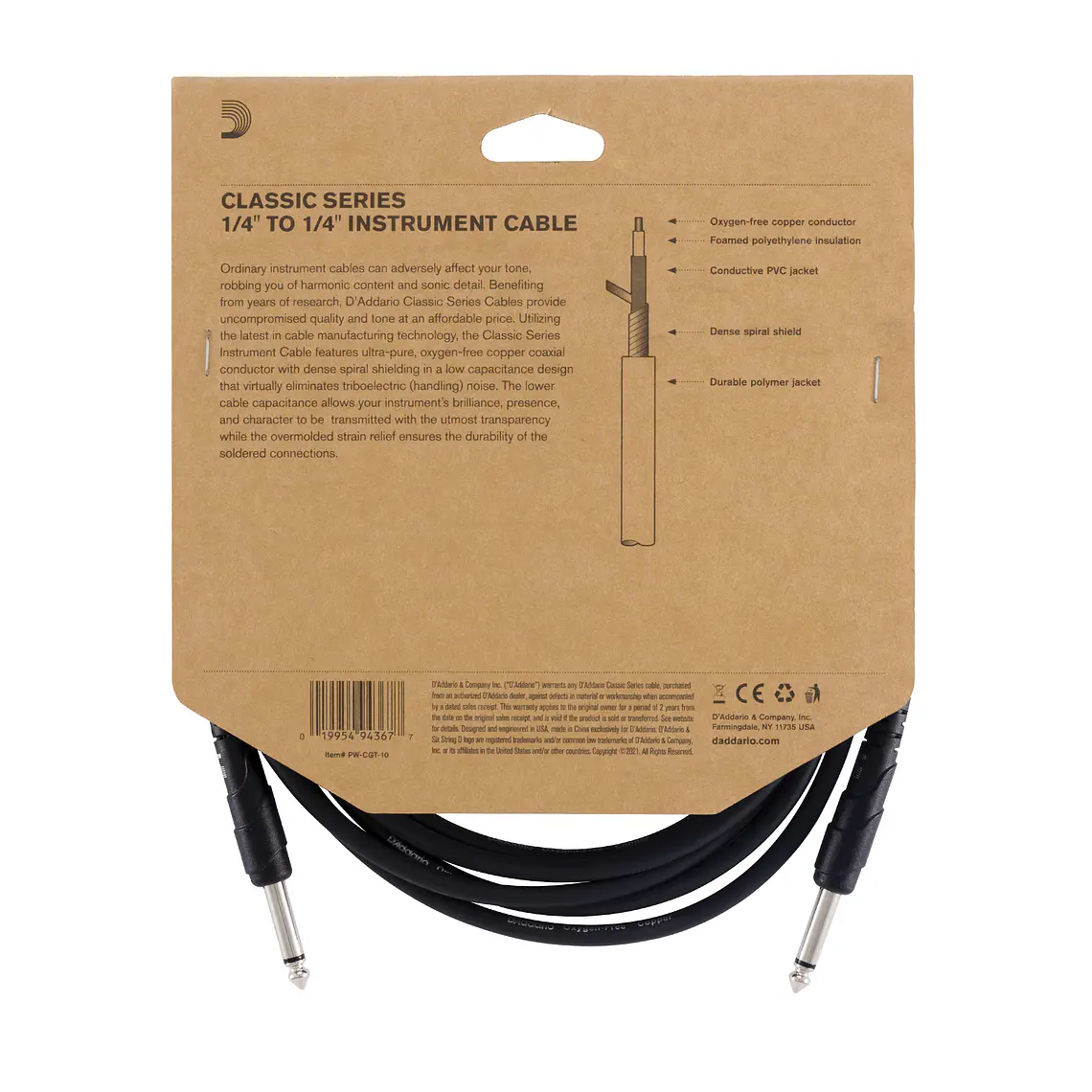 D'Addario PW-CGT-10 4