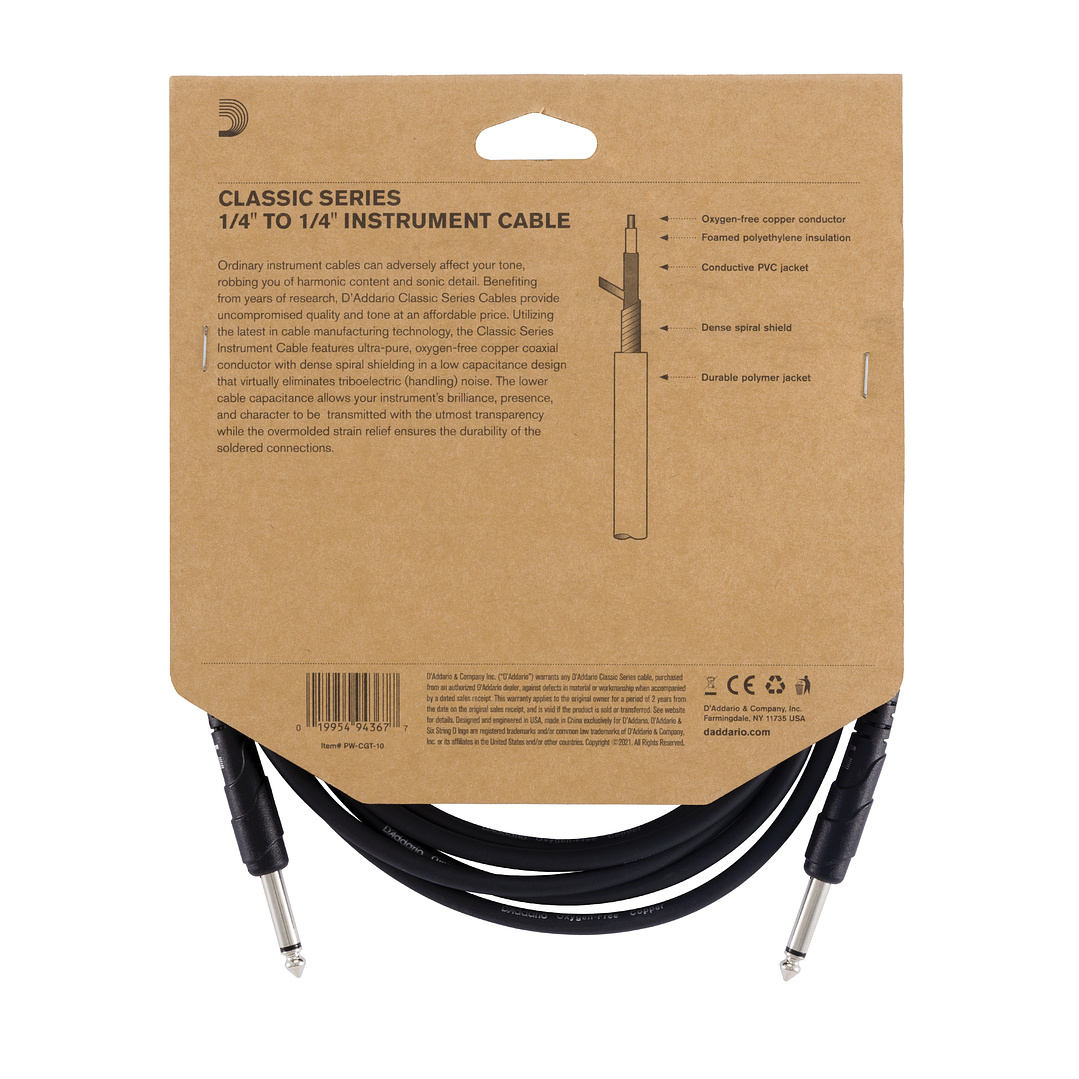 D'Addario PW-CGT-10 3mt 4