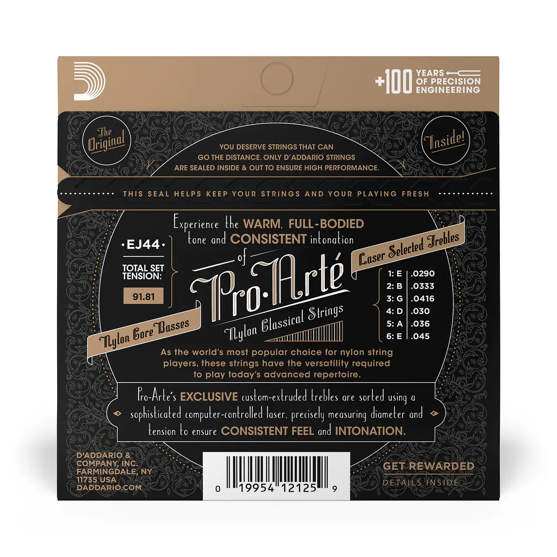 D'Addario EJ44 Pro-Arté NYL  Extra Forte 3
