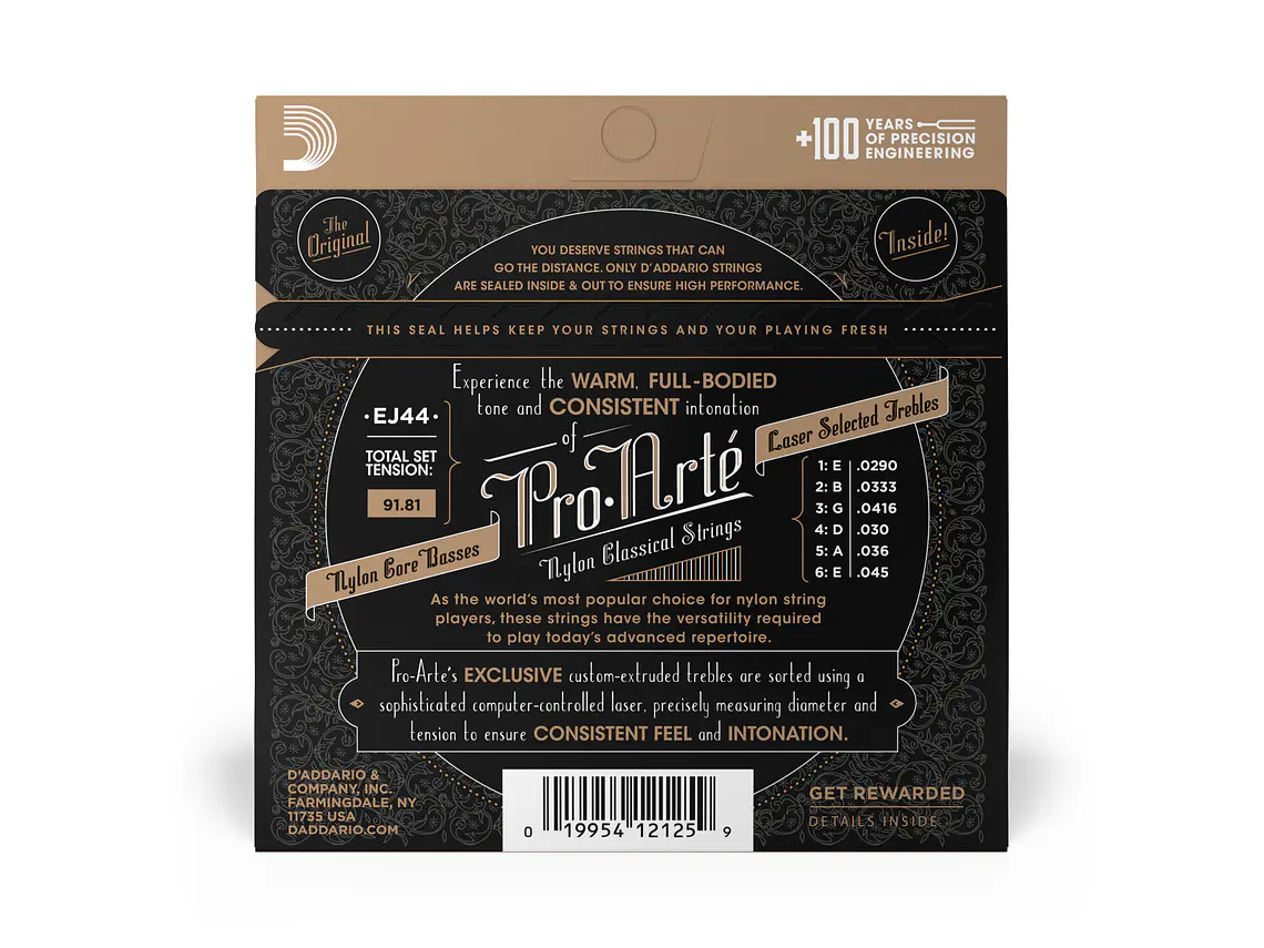 D'Addario EJ44 Pro-Arté NYL  Extra Forte 3