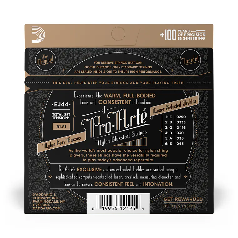 D'Addario EJ44 Pro-Arté NYL  Extra Forte 3