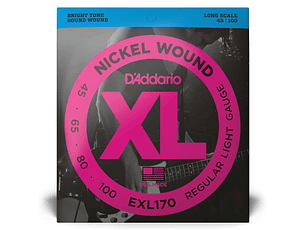 D'Addario EXL170 XL 45-105 SET BASS XL 45-100 LONG